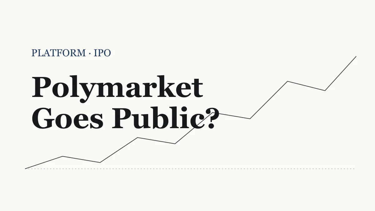 Editorial chart trending upward with IPO headline type